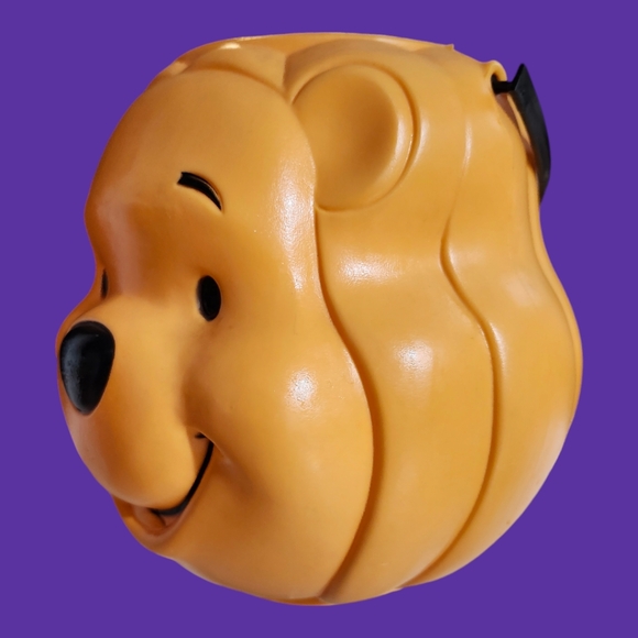 Vintage Disney Winnie The Pooh Halloween Pumpkin Pail Buck Blow Mold - Picture 3 of 9
